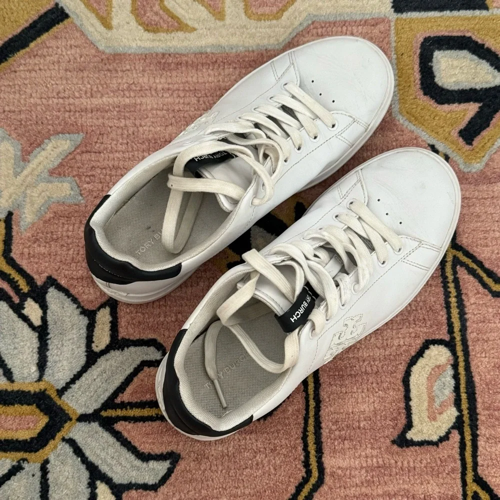 Tory Burch | Double T Howell Court sneakers ~ Size 9.5